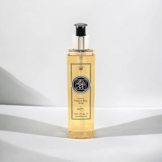 Luxx Creations - Hand Soap & Body Wash 250ml (Dark Honey & Sandalwood) - Highly Fragranced, Free from SLS, Vegan Friendly