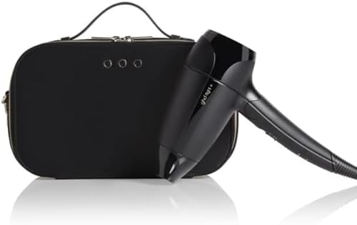 ghd Flight+ Travel Hair Dryer - Compact, Lightweight, Dual Voltage, Powerful Drying with Luxurious Travel Case