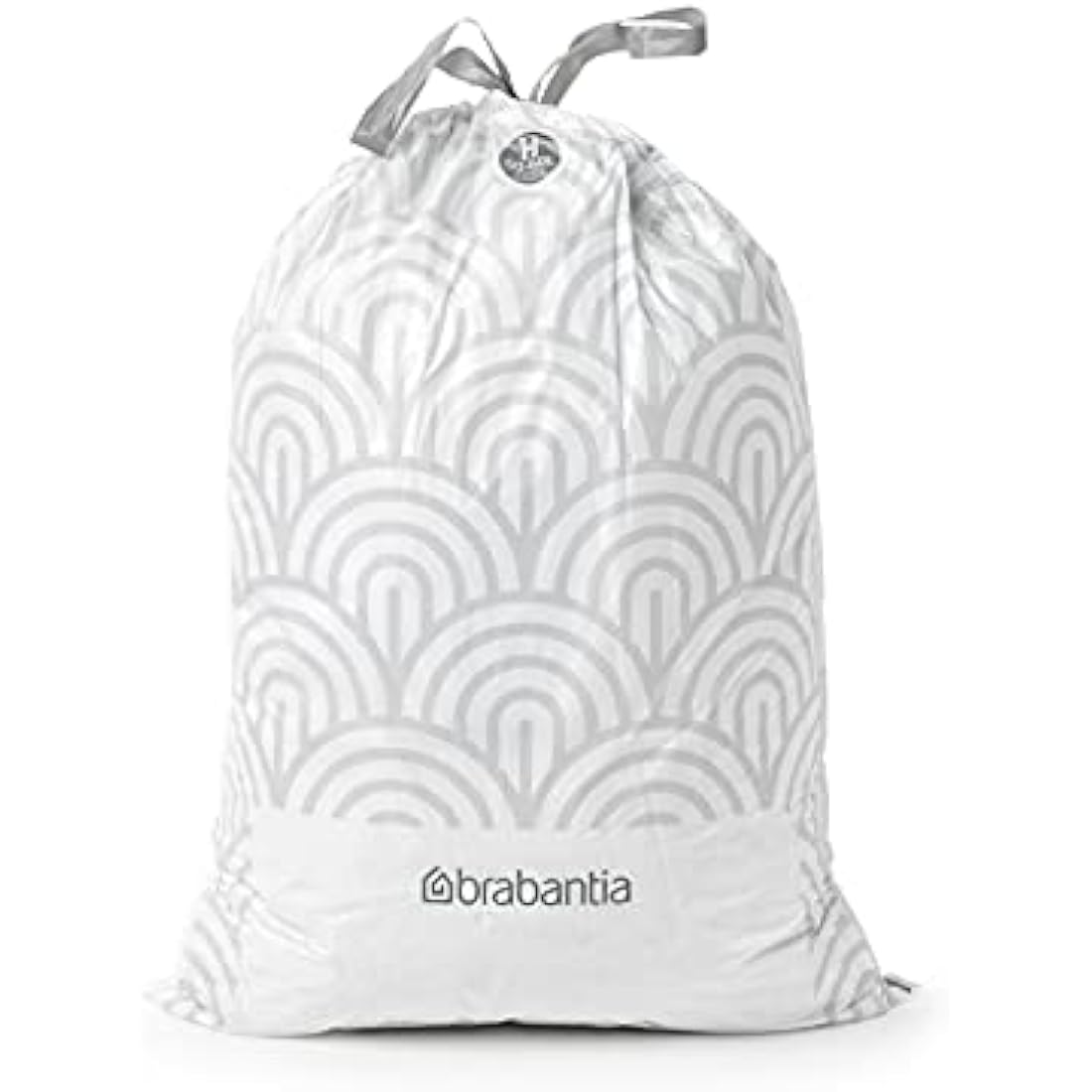 Brabantia PerfectFit Bin Liners (Size H/50-60 Litre) Thick Plastic Trash Bags with Tie Tape Drawstring Handles (40 Bags)