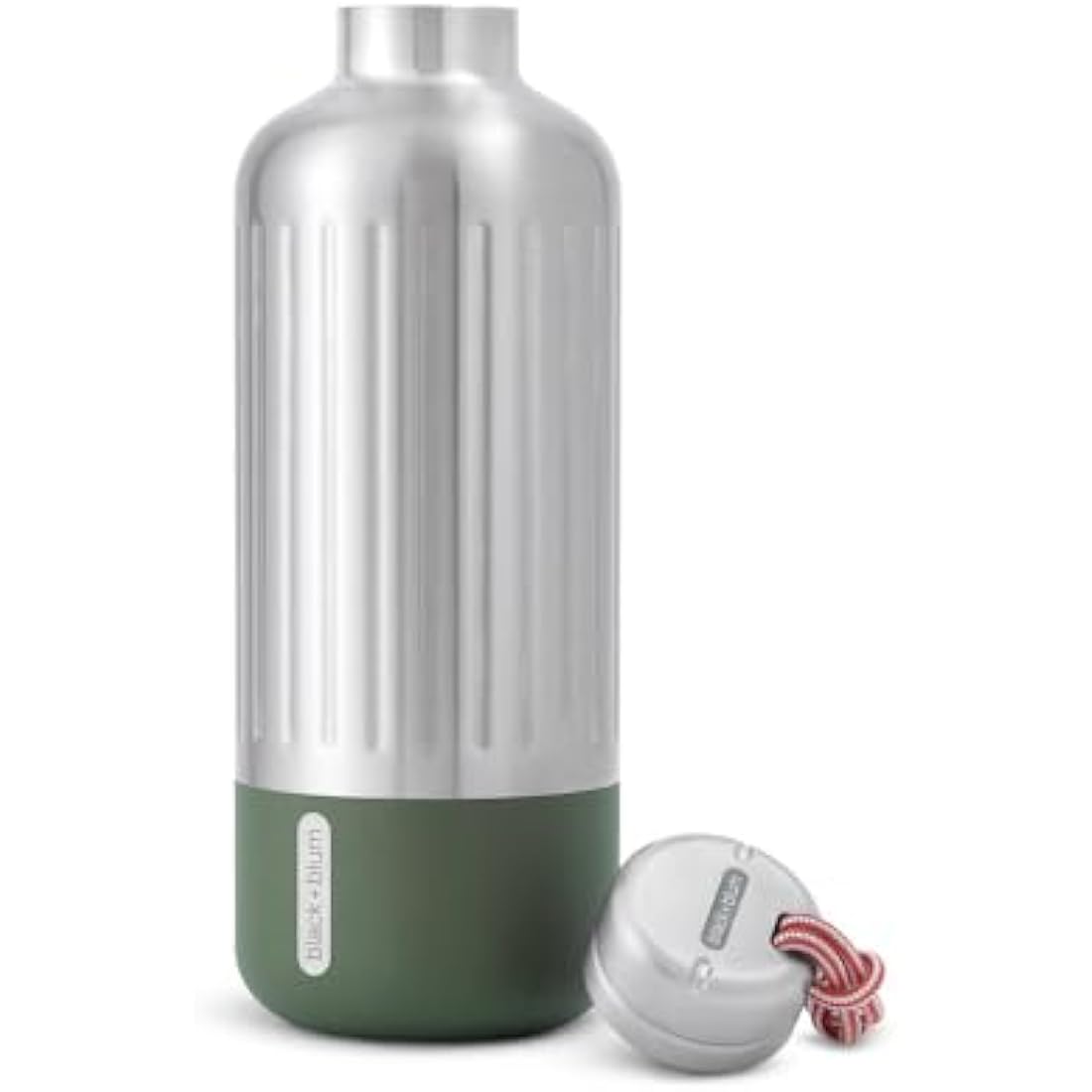 Black+Blum Explorer Insulated Bottle - Stainless Steel Leak Proof Water Bottle with Carry Loop - BPA Free Drinks Bottle for Hot or Cold Drinks, Hiking and Gym - Olive, Large 850ml