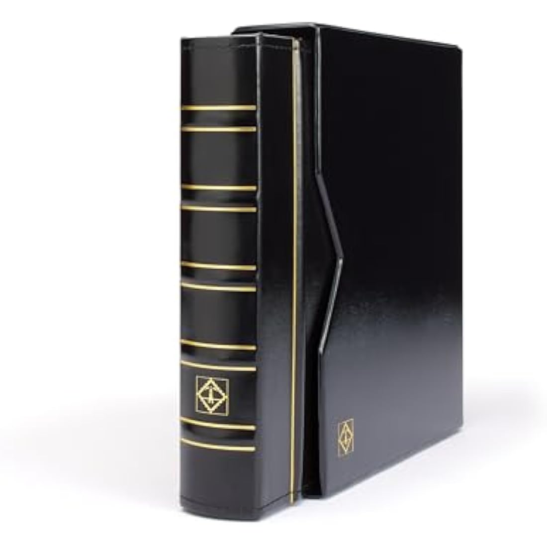 Lighthouse coin album OPTIMA, in classic design incl. slipcase, black