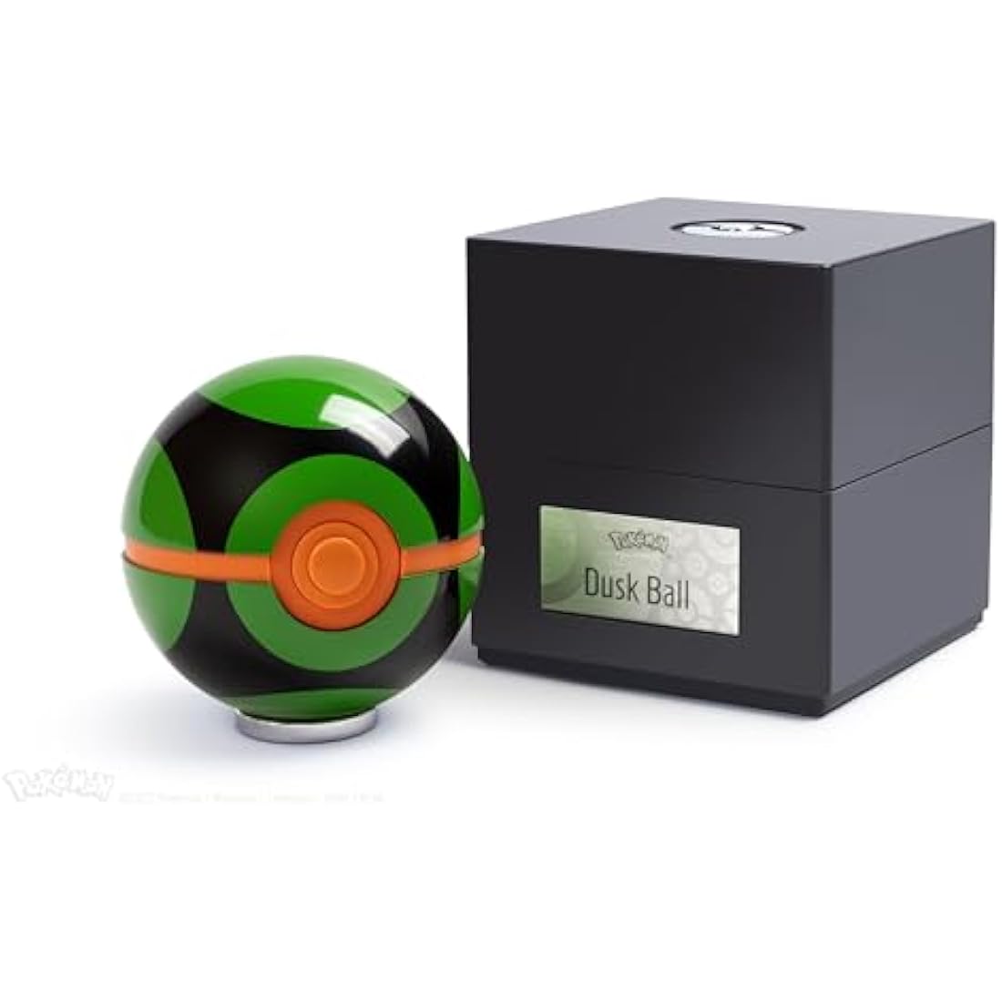 The Wand Company Original Poké Ball Authentic Replica - Realistic, Electronic, Die-Cast Poké Ball with Display Case Light Features. Officially Licensed by Pokémon