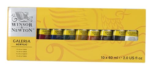 Winsor & Newton, Galeria Acrylic, 10x60ml Tube Set