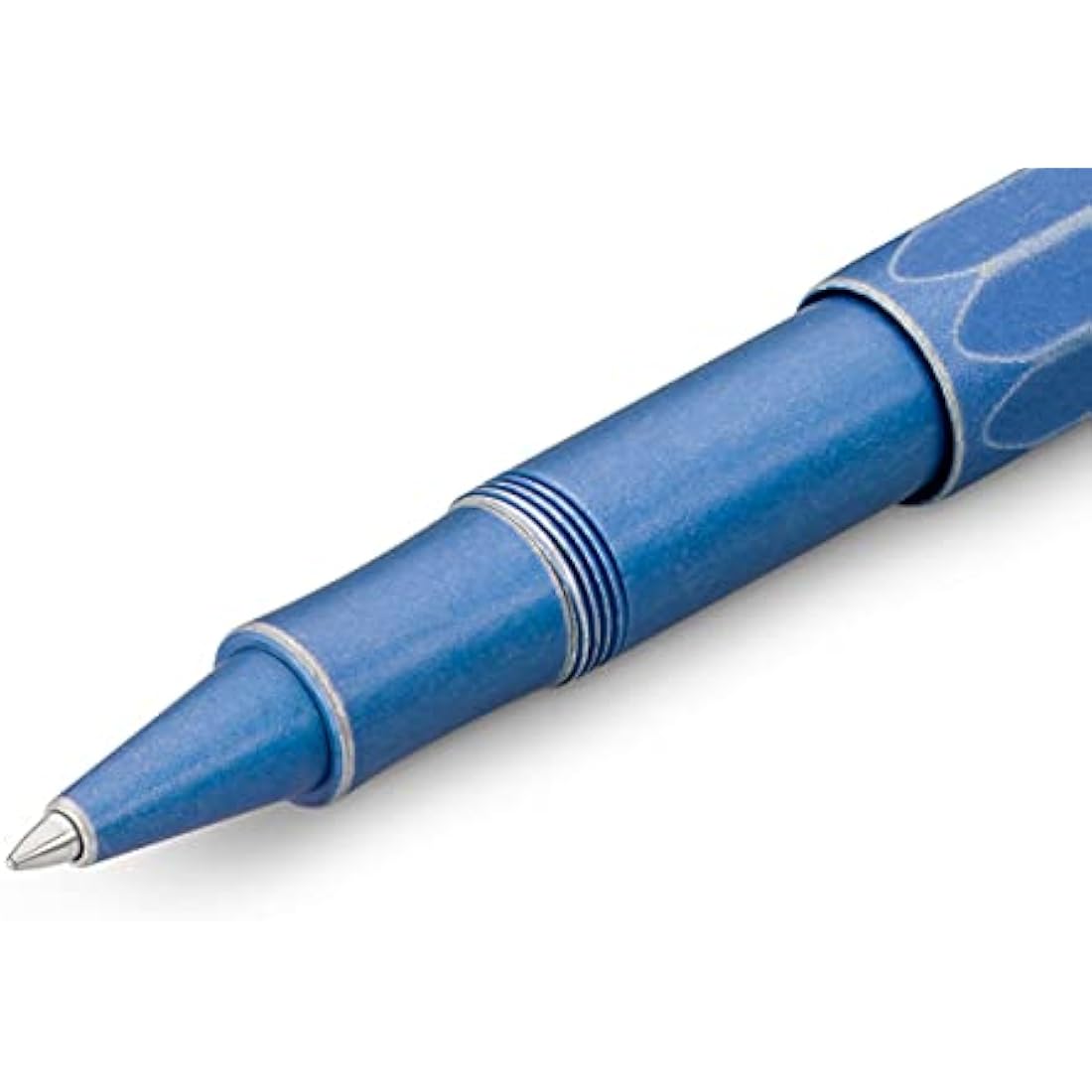 Kaweco AL SPORT Gel/Ballpoint Pen Stonewash Blue I Pen Including 0.7 mm Rollerball Pen Refill in Classic Design with Ceramic Ball I Premium Aluminium Gel Roller 13 cm