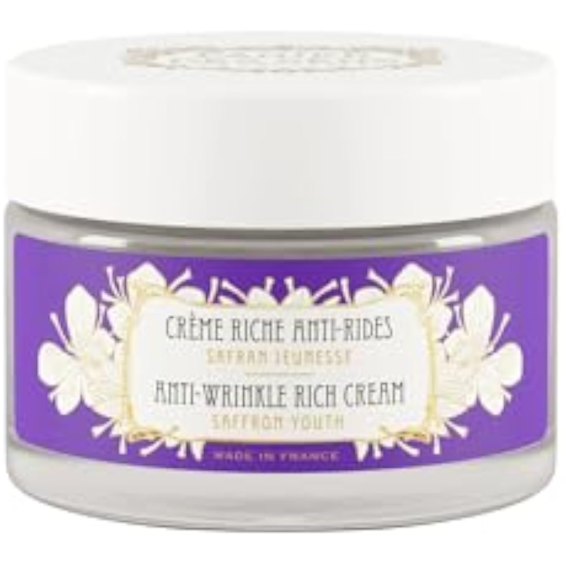 Panier des Sens - Anti Aging Face Cream - with Hyaluronic Acid + Saffron Extract - Anti Wrinkle and Lift - Skin Care for Women Made in France - Facial Moisturiser 95% Natural Ingredients –50 ml