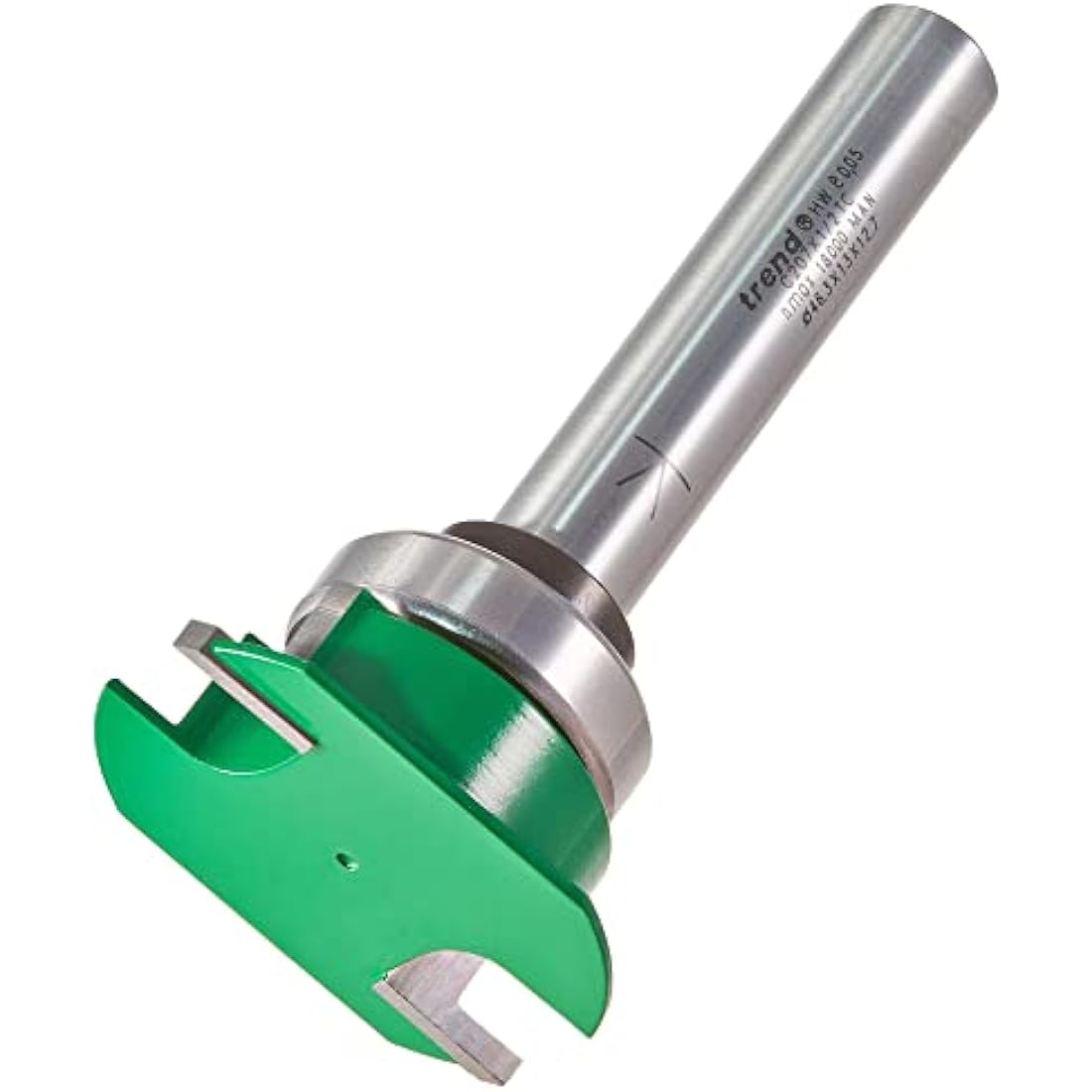 Trend CraftPro Aquamac 21 Recesser Router Cutter Bit, 1/2 Inch Shank, 46.3mm Cut Diameter, Tungsten Carbide Tipped, Bearing Guided, C207X1/2TC