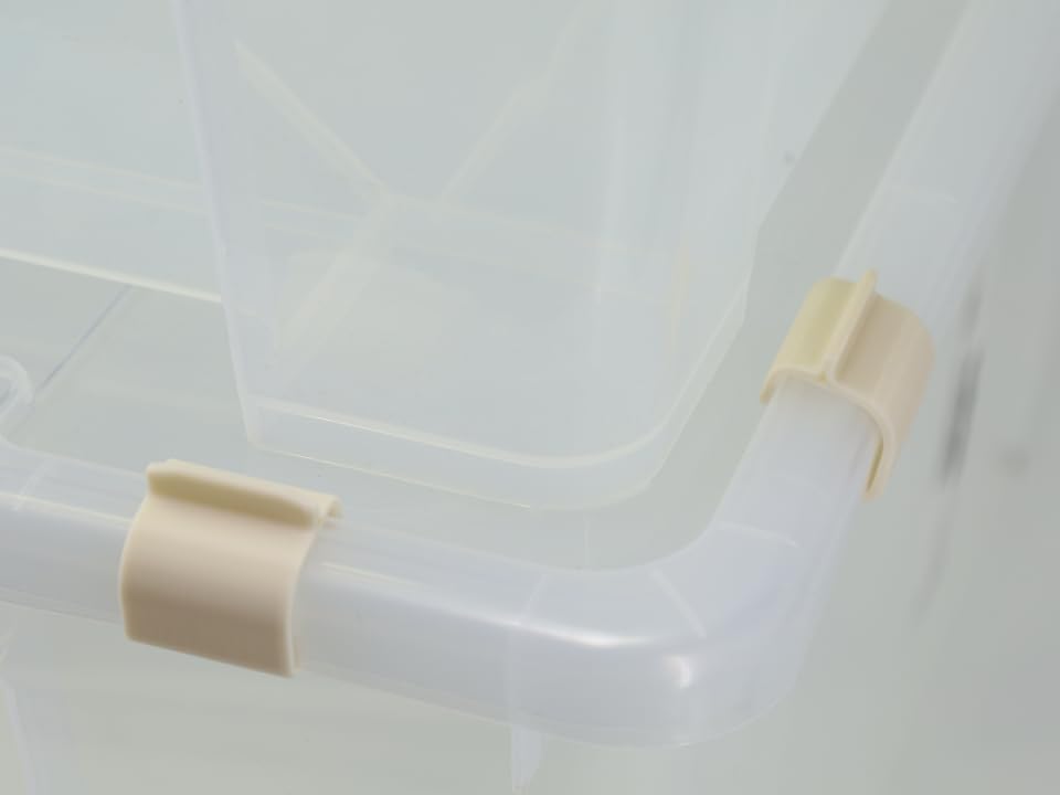 Locking Clips for IKEA Samla Box Boxes Rounded Compatible with Ikea-Samla Clips ... (4 Pieces, 5L/11L/22L)