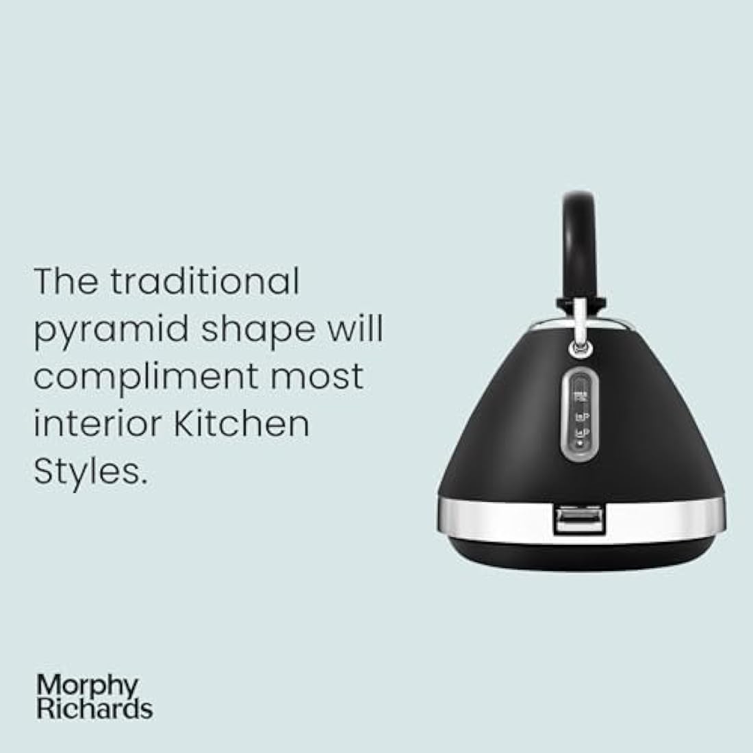 Morphy Richards 100131 Venture Pyramid Kettle Black