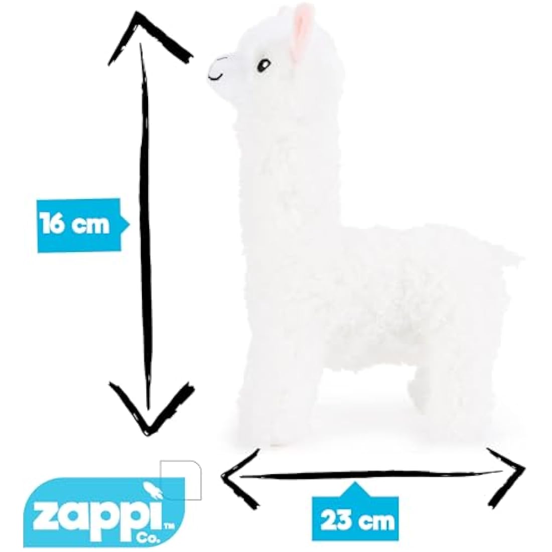 Zappi Co Children's Soft Cuddly Plush Toy Animal - Perfect Perfect Soft Snuggly Playtime Companions for Children (12-15cm /5-6") (Alpaca)