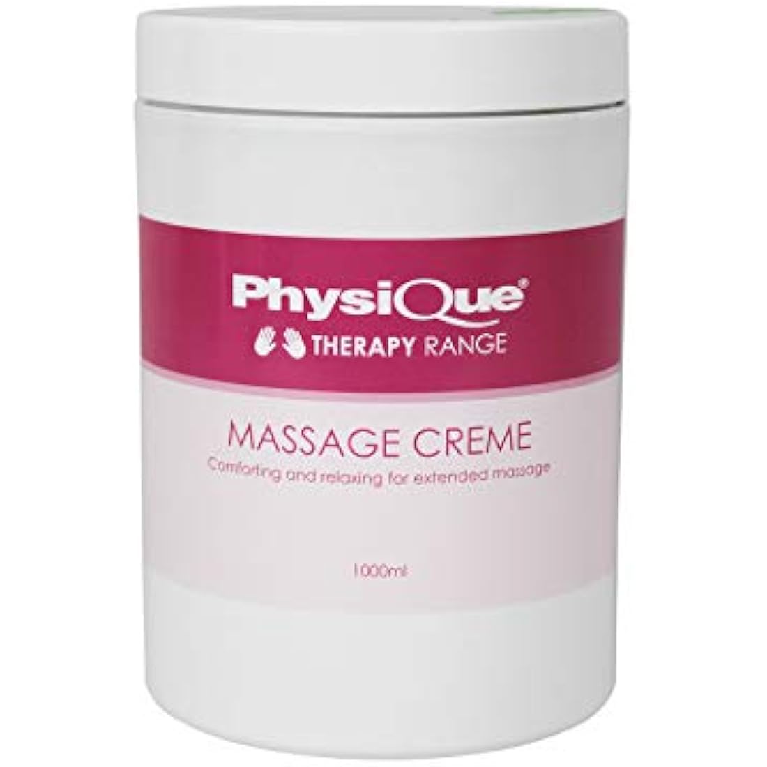 Physique Massage Creme 1000ml - Body Cream with Vitamin E - Perfect for Sports, Spa and All Types of Massage - Soft and Smooth Skin