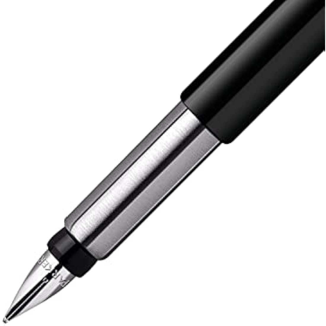 Parker Vector Fountain Pen | Black with Chrome Trim | Medium Nib | Blue Ink | Hangtab