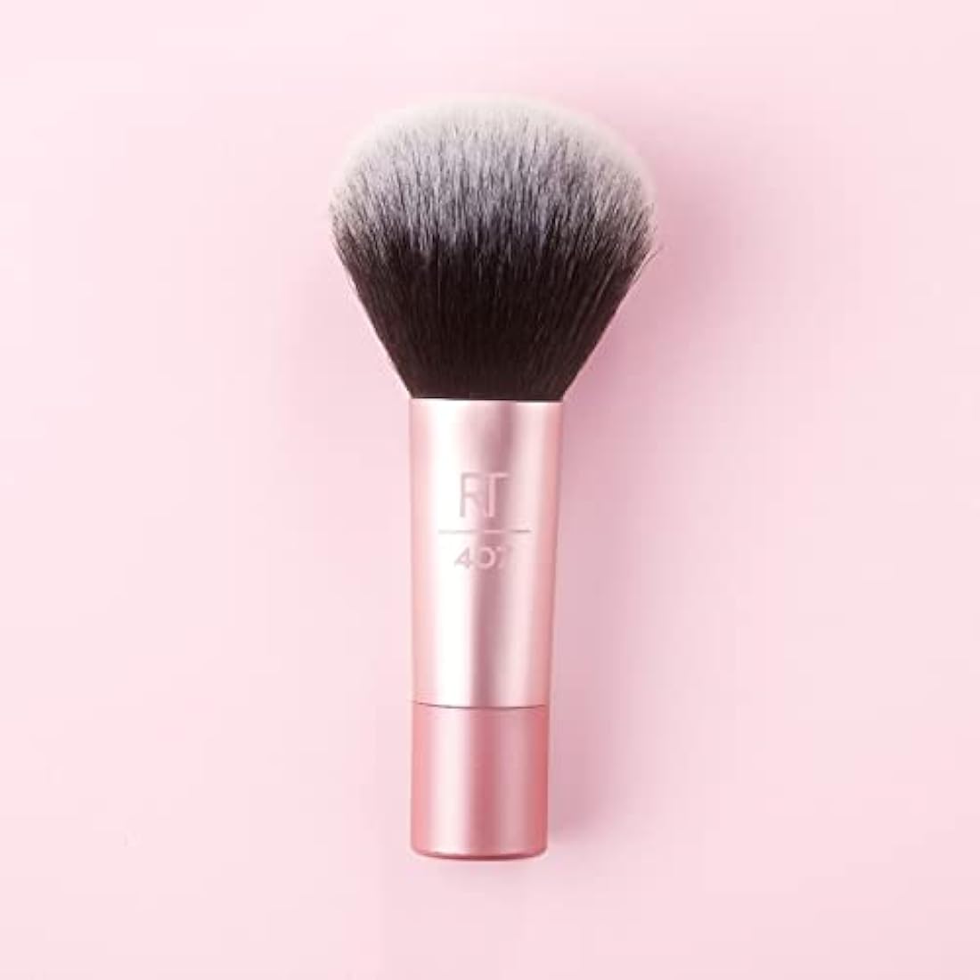 Real Techniques Mini Multitask Makeup Brush, For Blush, Bronzer and Powder, Face Brush with Custom-Cut Synthetic Bristles, For Loose and Pressed Powder, Travel Sized, Vegan and Cruelty-Free, 1 Count