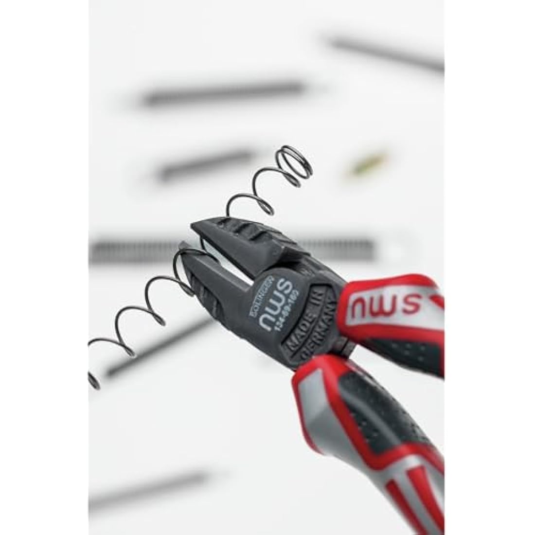 NWS 134-69-160 - Alicate Corte Diagonal Modelo sueco Serie 69 Largo 160 mm, Red, Grey