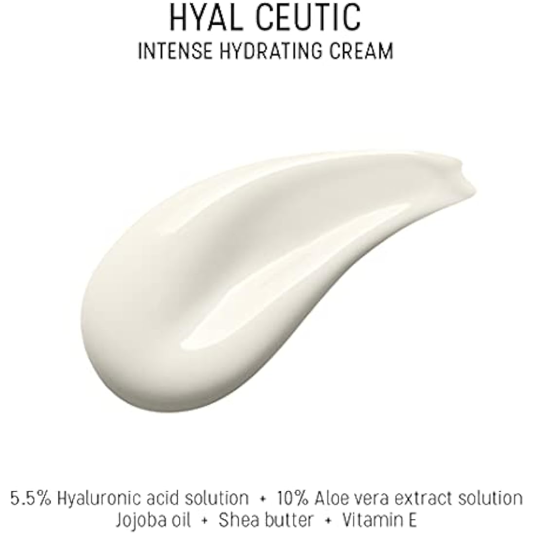 Dermaceutic Hyal Ceutic - Intense 24hr moisturizing cream with Hyaluronic acid, Aloe Vera, Vitamin E and Jojoba oil - 40ml