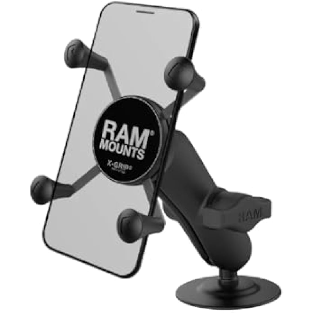 Ram Mount rap-b-378-un7u Black Telephone Mount/Stand – Telephone Mounts & Stands (Black, Composite, Stainless Steel, 10.8 cm, 22.2 mm, 204 g)