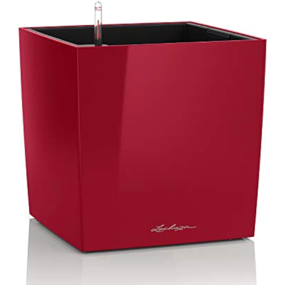 LECHUZA CUBE Premium 50 scarlet red high gloss 16567