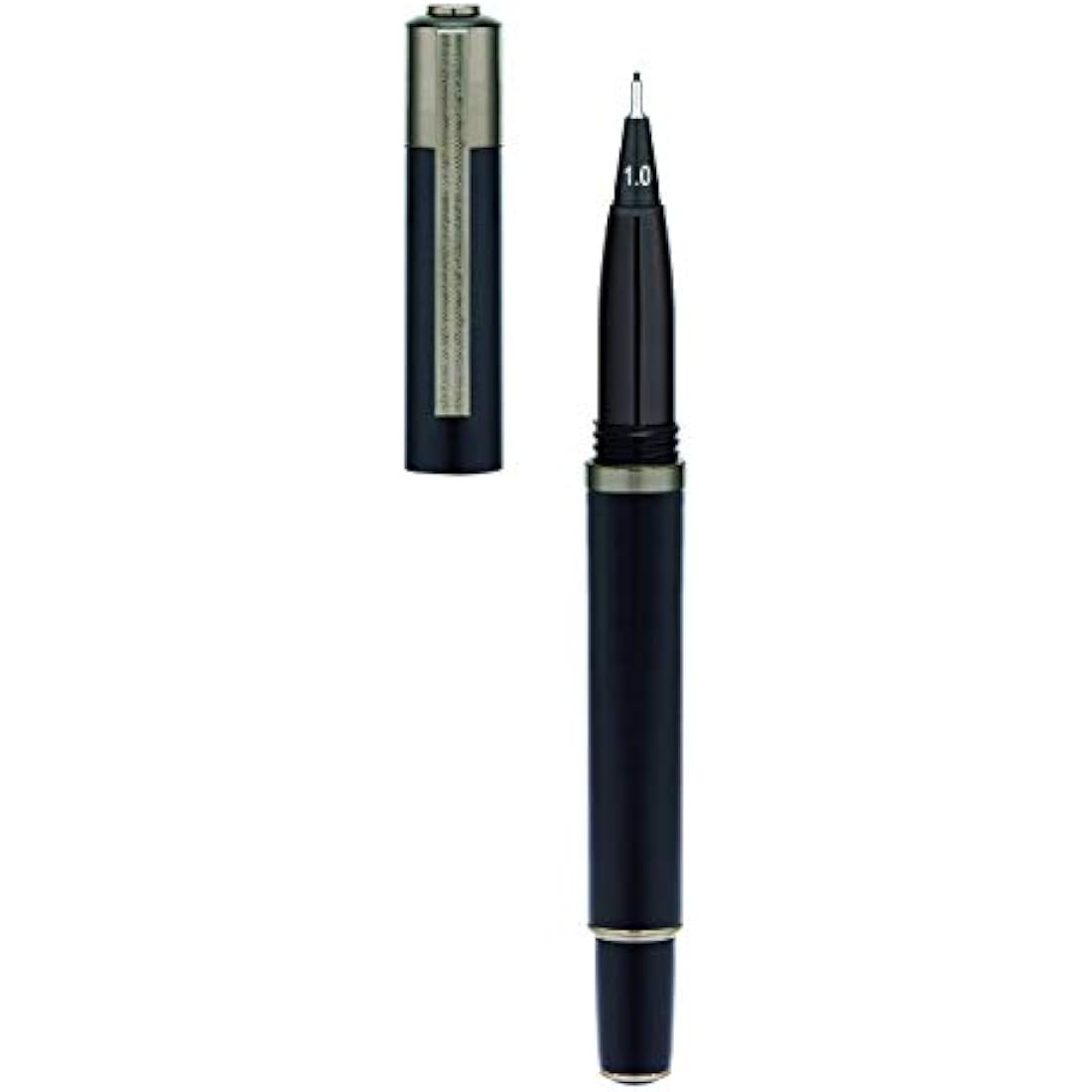 Yookers Metis Refillable Fibre Pen in Matt Black Lacquer 1.0mm Tip