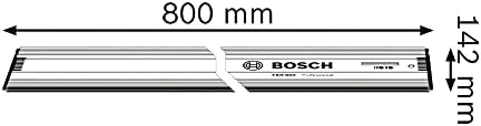 Bosch Professional FSN 800 guide rail (800 mm long, compatible with Bosch Professional GKS G-model circular saws, GKT plunge saws, selected GST jigsaws + GOF routers with adapter)