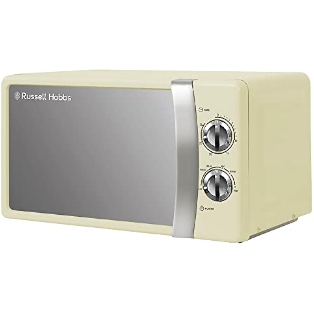 Russell Hobbs RHMM701C 17 Litre 700 W Cream Solo Manual Microwave with 5 Power Levels, Ringer & Timer, Defrost Setting, Easy Clean