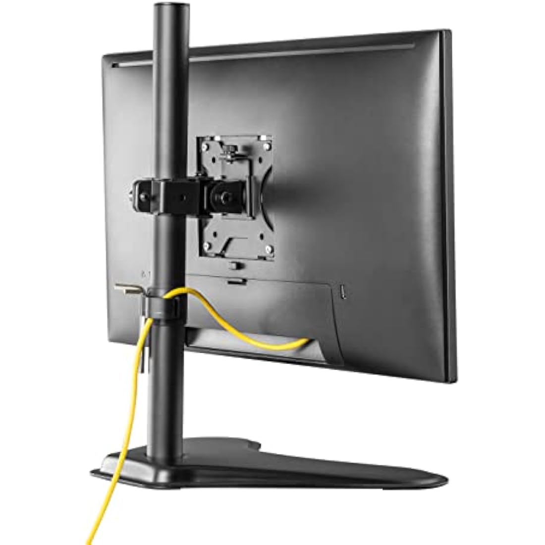 ProperAV Desk Monitor Mount with Free Standing Base 17" 19" 21" 22" 23" 24" 27" 32" VESA Max 100x100 Height Max 465mm