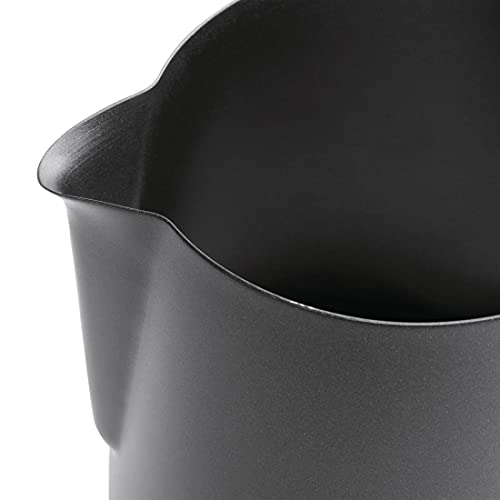 Olympia Black Non-Stick Milk Frothing Jug 900ml - Stainless Steel Jug Steaming Pitcher Dishwasher Safe CM608