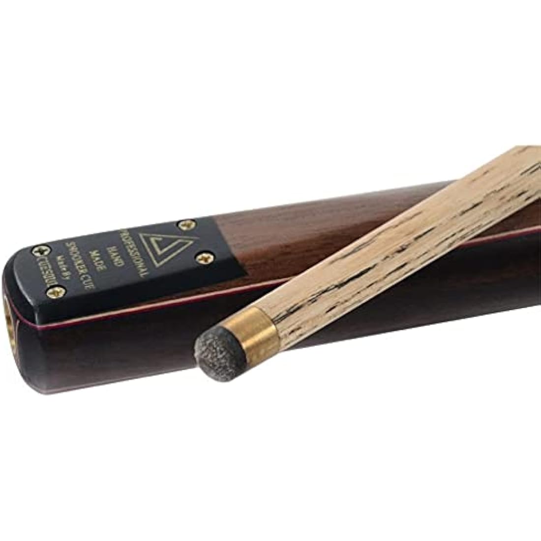 CUESOUL Classic Handmade 57 inches 18oz Rosewood 3/4 Jointed Snooker Billiard Pool Cue with Case, rosewood Butts and leathertte Protective Cue Case-9.5mm Tip Snooker Cue Set