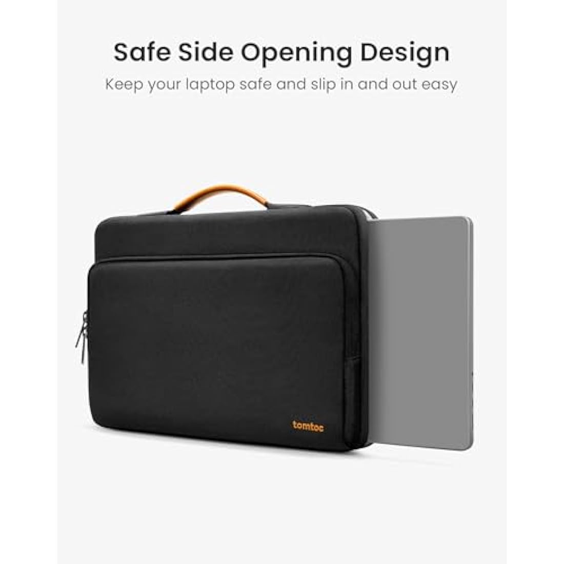 tomtoc 360 Protective Laptop Sleeve for 15-inch New MacBook Air 2025-2023 M4/A3241, M3/A3114, M2/A2941, 15'' Surface Laptop, Dell XPS 15 Plus, 15 MacBook Pro A1990 A1707, Water-resistant Carrying Case