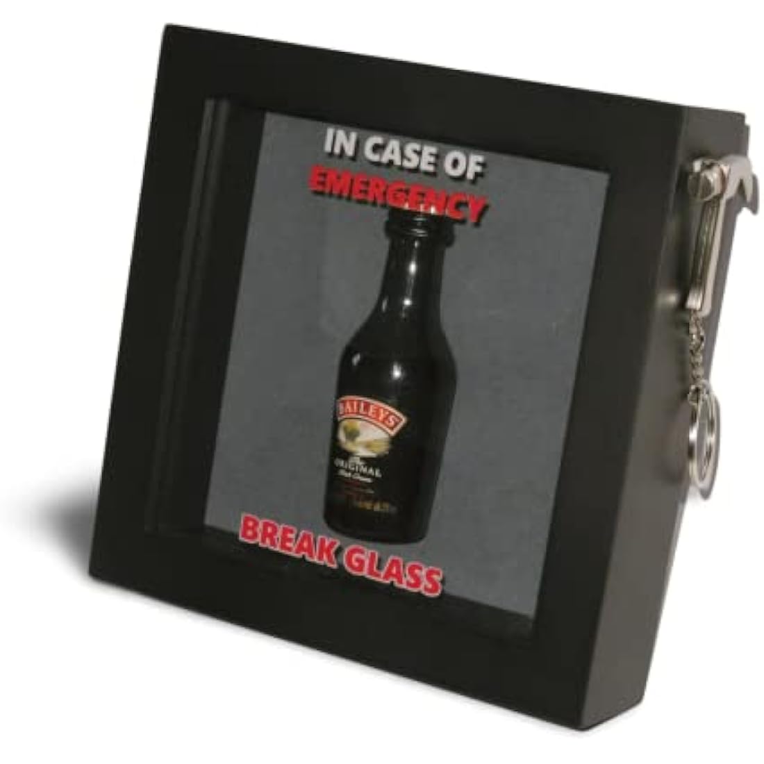 Birthday In Case of Present Emergency, Break Glass Gift Box. Fun Novelty 3d Frame. Food/Chocolate/Sweets/Drink/Money/Voucher/Jewellery. Daughter Granddaughter Sister Best Friend Mate Niece