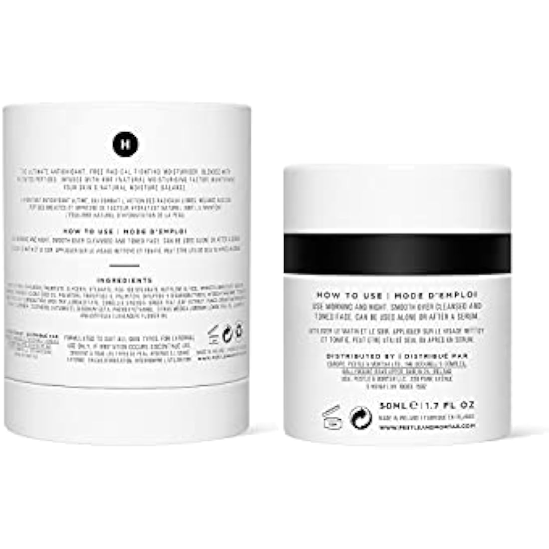 Pestle & Mortar Hydrate - Lightweight Anti Ageing Face Moisturizer Formulated with Peptide Technology and Squalane. Softens, Firms and Hydrates the Skin Without Clogging Pores - 50ml