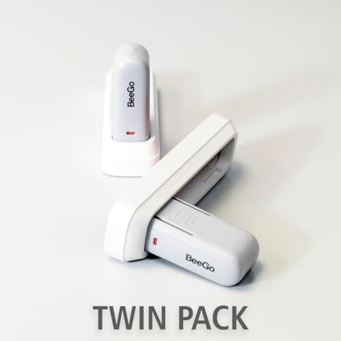 BeeGo® Door Lever Locks (2 Pack) – Stick On Door Lock Without Drilling | Door Security with Adhesive for Home, Bedroom, & Kitchen