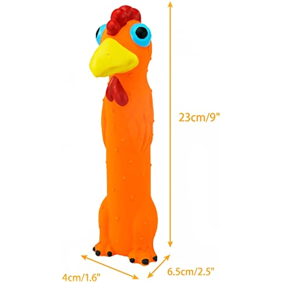 CHIWAVA 3 Pack 9" Squeaky Latex Dog Toys Standing Stick Animal Puppy Fetch Interactive Play for Small Medium Dogs