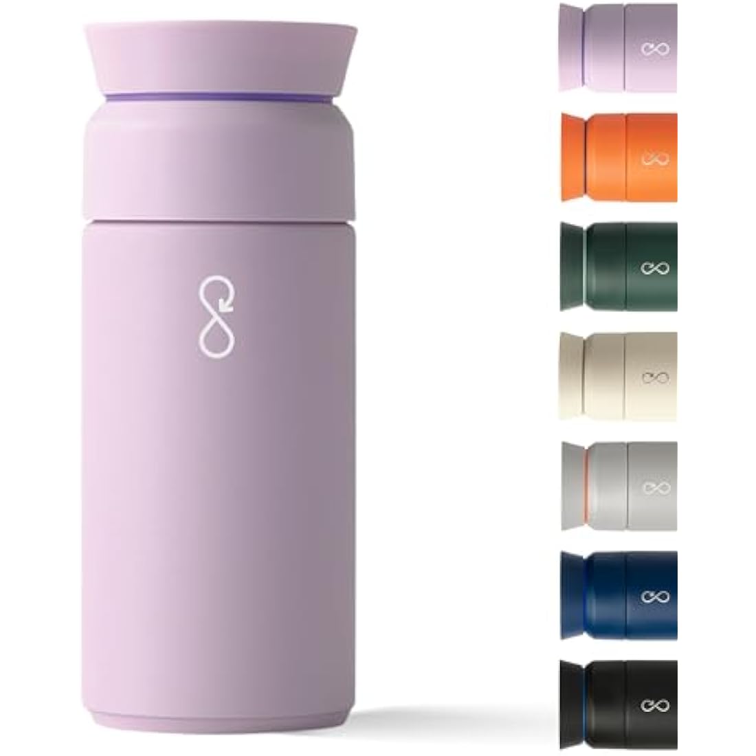 Ocean Bottle - Recycled Stainless Steel Brew Flask - Eco-Friendly & Reusable Bottle - 350ml (Lavender Haze)
