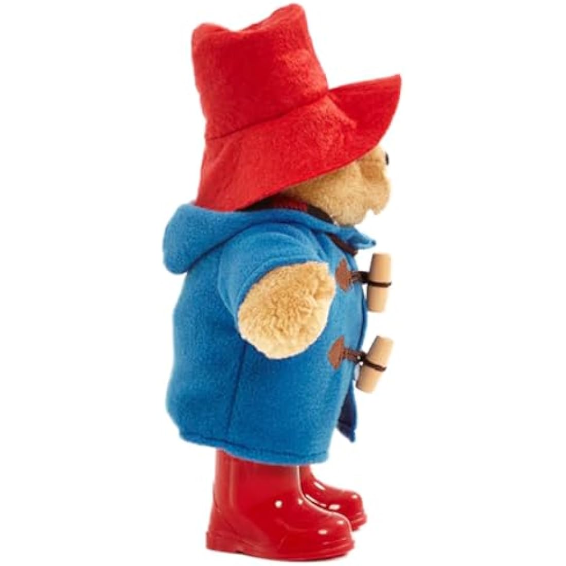 Rainbow Designs Classic Paddington Bear with Boots - 25cm Standing Plush Character - Soft & Cuddly Paddington Teddy Bear with Iconic Duffle Coat, Bush Hat & Shiny Red