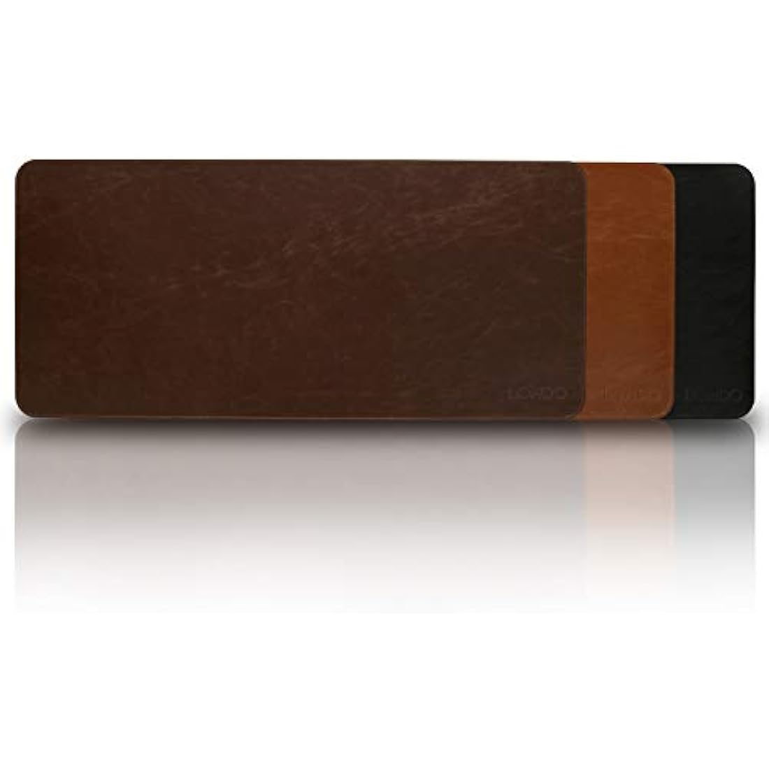 LONDO Leather Mousepad - Extended Desk Mat - Smooth Surface & Non-Slip Base