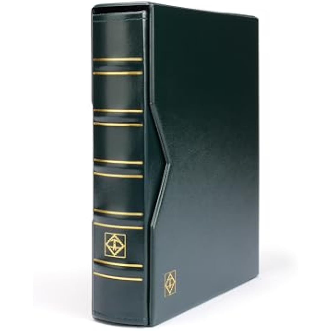 Lighthouse coin album OPTIMA, in classic design incl. slipcase, green