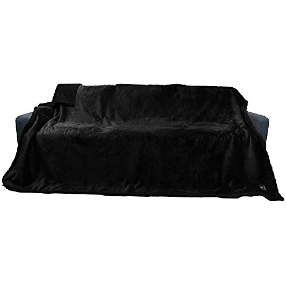 luciphia Waterproof Pet Blanket, Fluffy, Double Layer, Compact, Dog Blanket, Cat Puppy, Black, XL (145 x 216 cm)