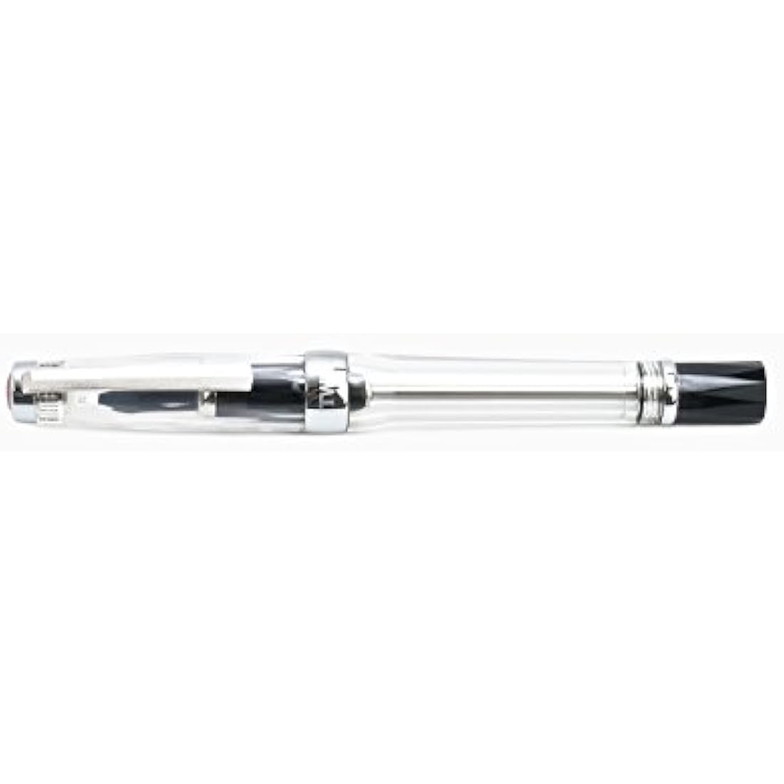 Twsbi VAC 700R Clear Fountain Pen, Resin, Metal, Transparent/Black
