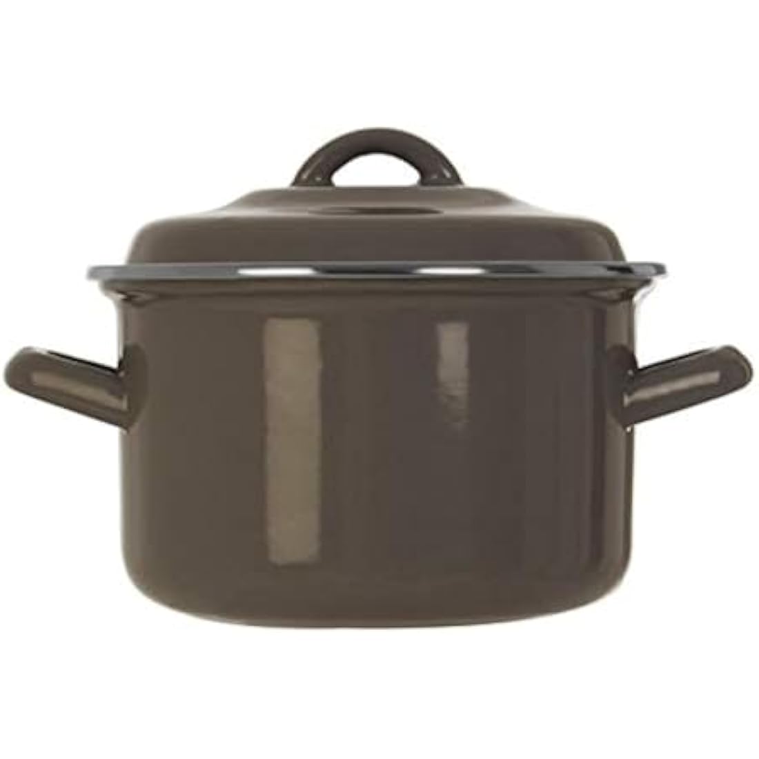 Premier Housewares 0104573 Porter Casserole Dish with Lid, Enamel, 2 liters, Grey