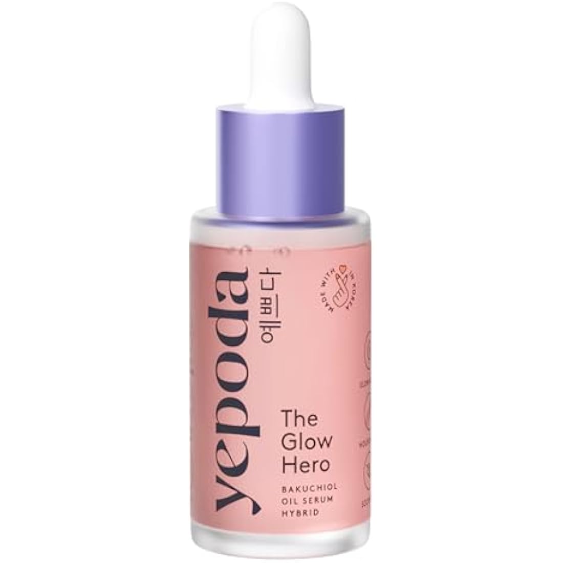 Yepoda The Glow Hero, Oil Serum Hybrid with Bakuchiol, Nourishing & Slow-Aging, Vegan Korean Glow Serum for All Skin Types, 30 ml