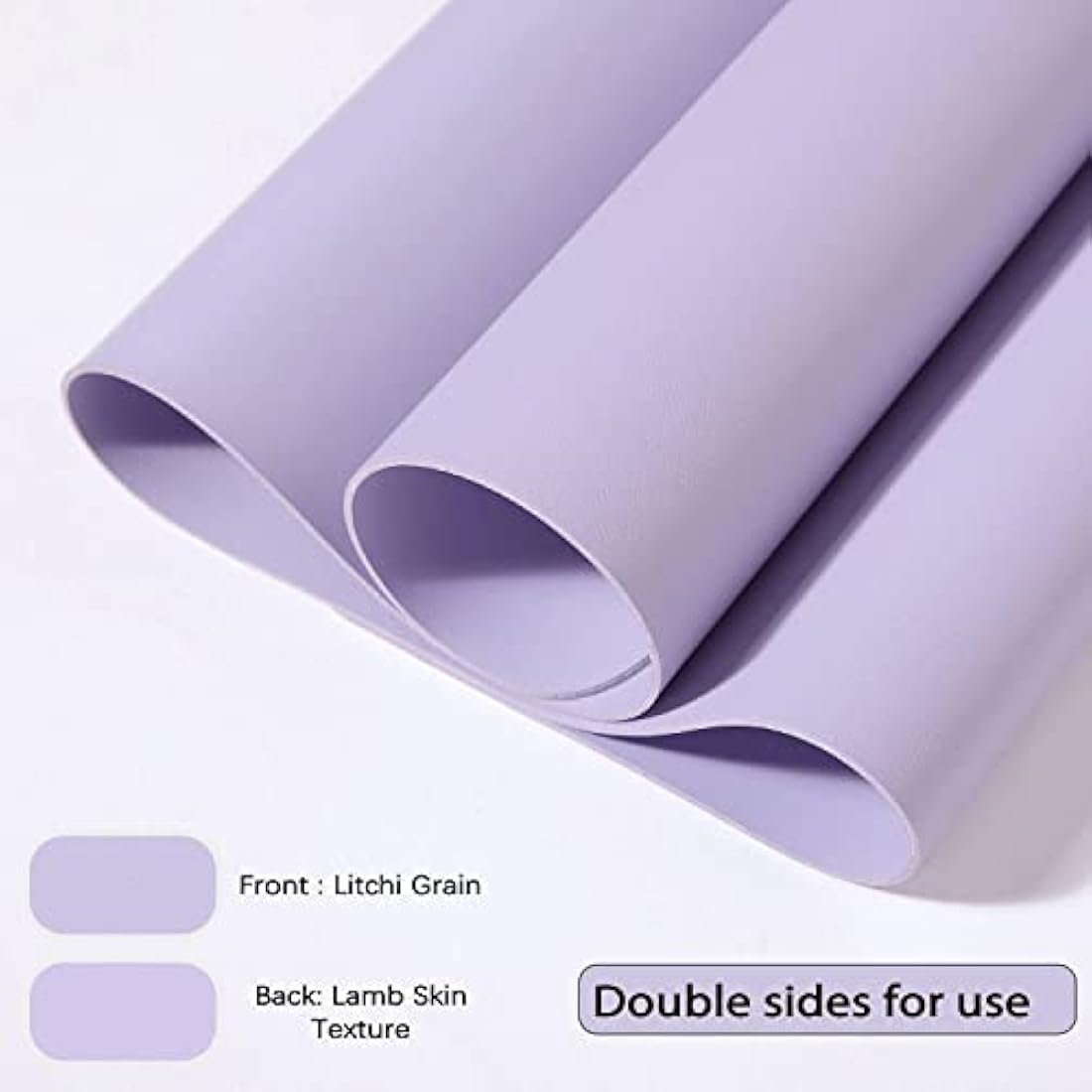 Desk Pad Large, Desk Mat, Extended Mouse Mat, Mouse Pad L, Desk Blotter, DOBAOJIA Laptop Pad Writing Pad for Office/Home, Dual-Side Use PU Leather Waterproof 35.4" X 16.9"(Purple/Purple)