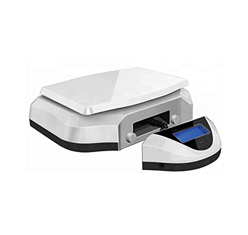 Postal Scale White Weigh Easy Use Digital Shipping 30 kg / 66 lbs Capacity, Parcel Scale with Power Adapter and Extendable Cord