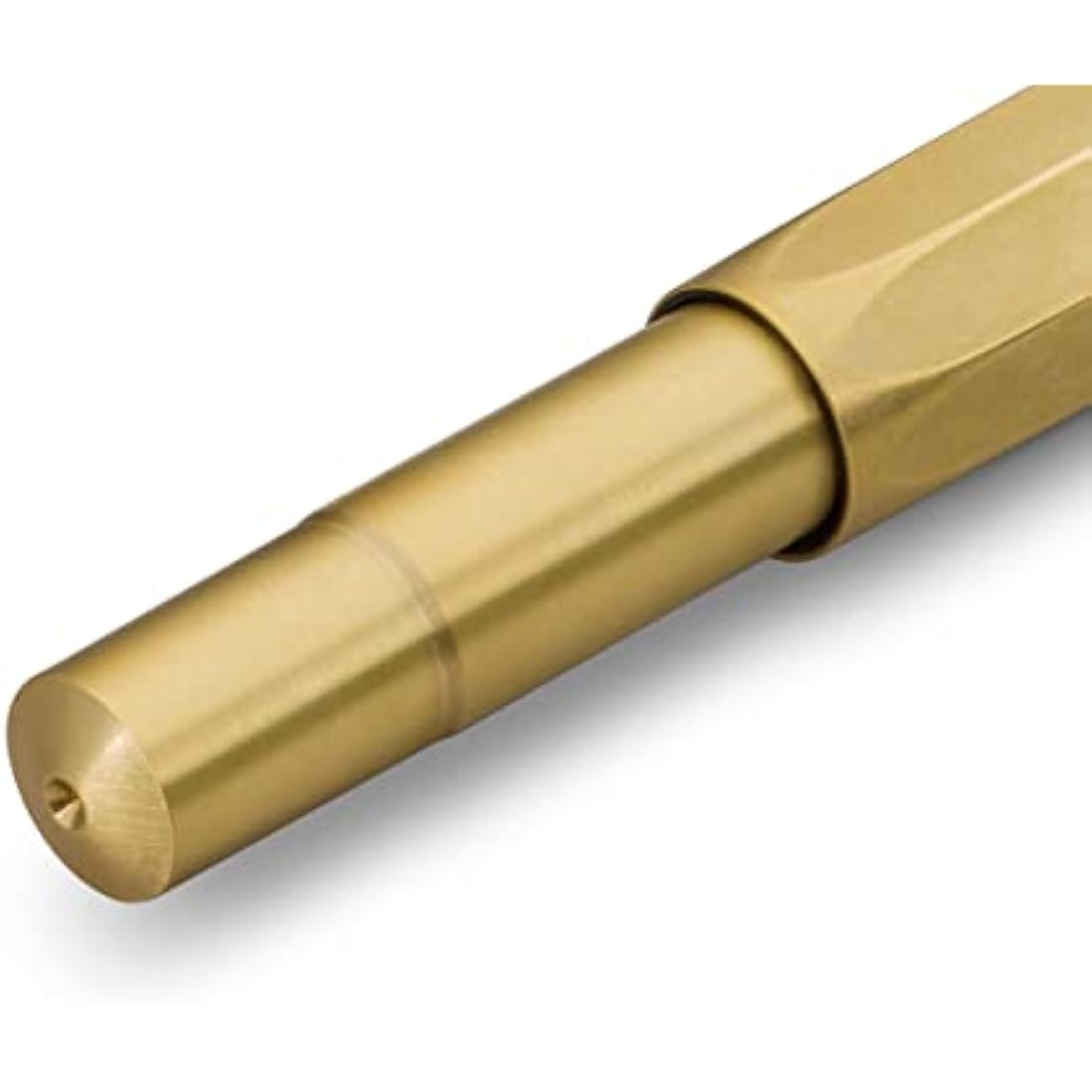 Kaweco BRASS SPORT Fountain Pen I Exclusive Brass Reservoir Pen for Ink Cartridges Including Retro Metal Box I Writing Instrument 13 cm I Nib: B (Broad)
