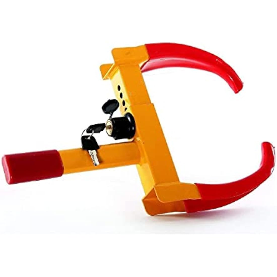 Keraiz Heavy Duty Wheel Clamp For Car 61x30x8cm | 1.78kg / Anti-theft Safety Lock With Keys/Lock For Cars Trailers RV ATV Auto Tires ~ Tire Clamp Lock ~ Tire Lock -Security Accessories