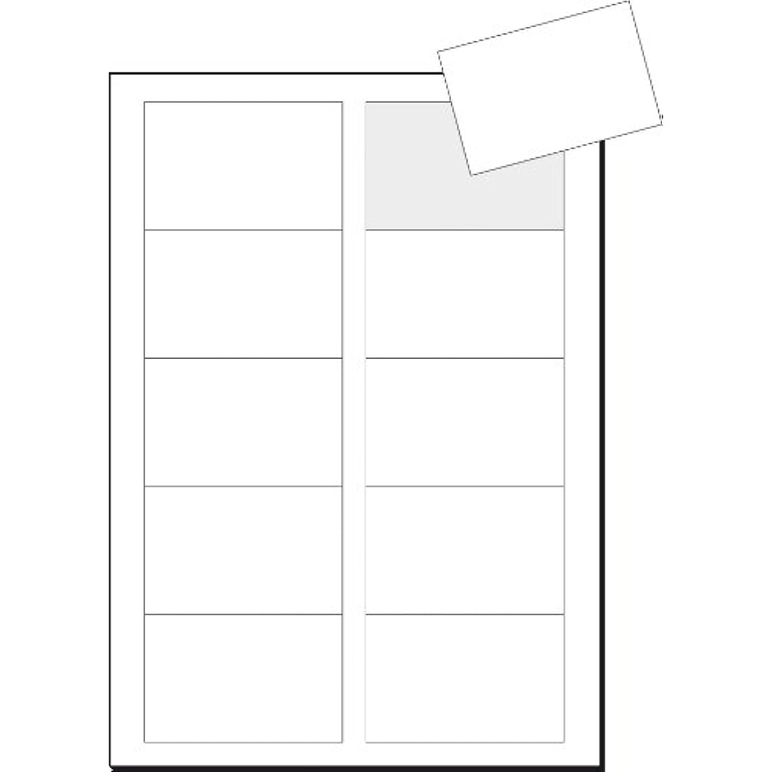 SIGEL LP801, 85x55 mm (A4), Business Cards, 3C, smooth cut all around, 250 gsm, printable, bright White, 400 Piecesequal to40 sheets