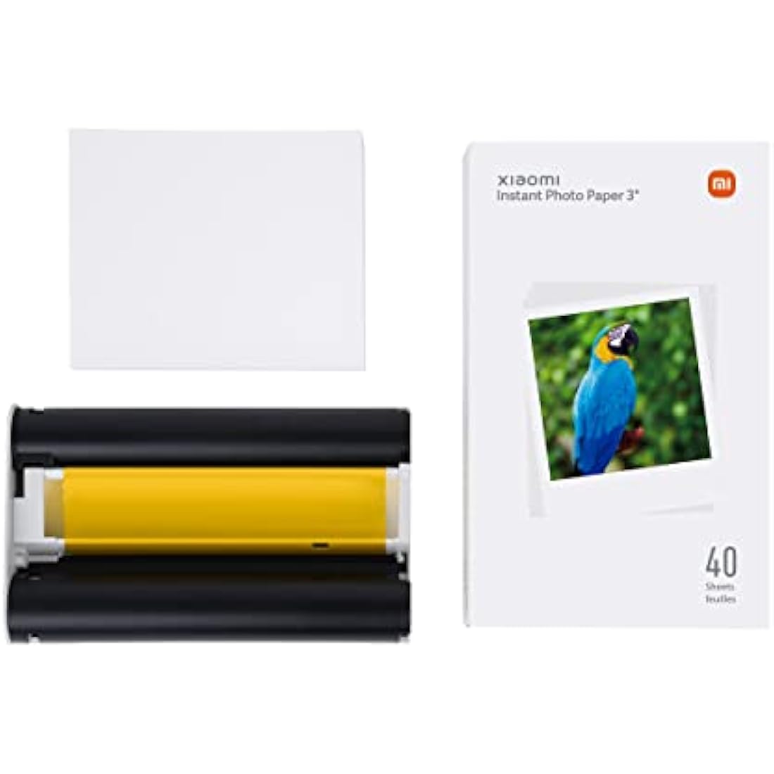 Xiaomi Instant Photo Paper 3 Inch – Photo Paper for Xiaomi Instant Photo 1S Printer, White (ES Version + 3 Year Warranty)