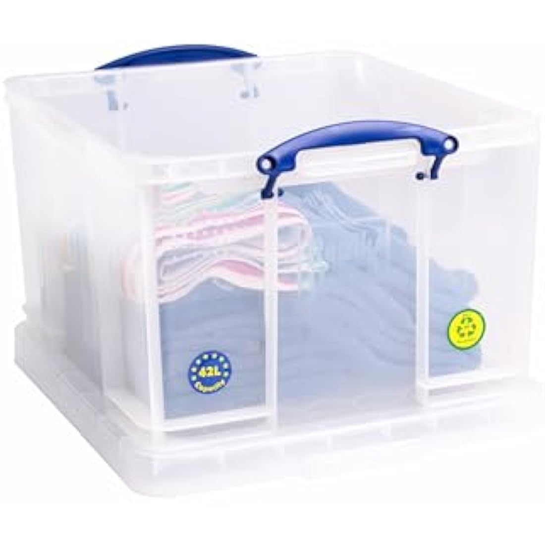 Really Useful Plastic Storage Box 42 Litre Clear