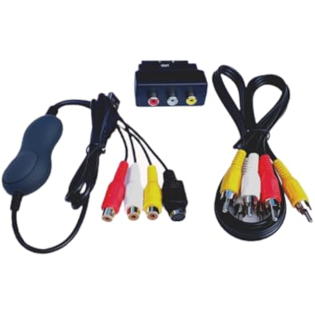 VHS and Camcorder USB Video Capture Kit for Mac and PC. For Sequoia/Sonoma and Windows 10/11. Create MP4 Files and DVDs from VHS, Hi8, MiniDV.