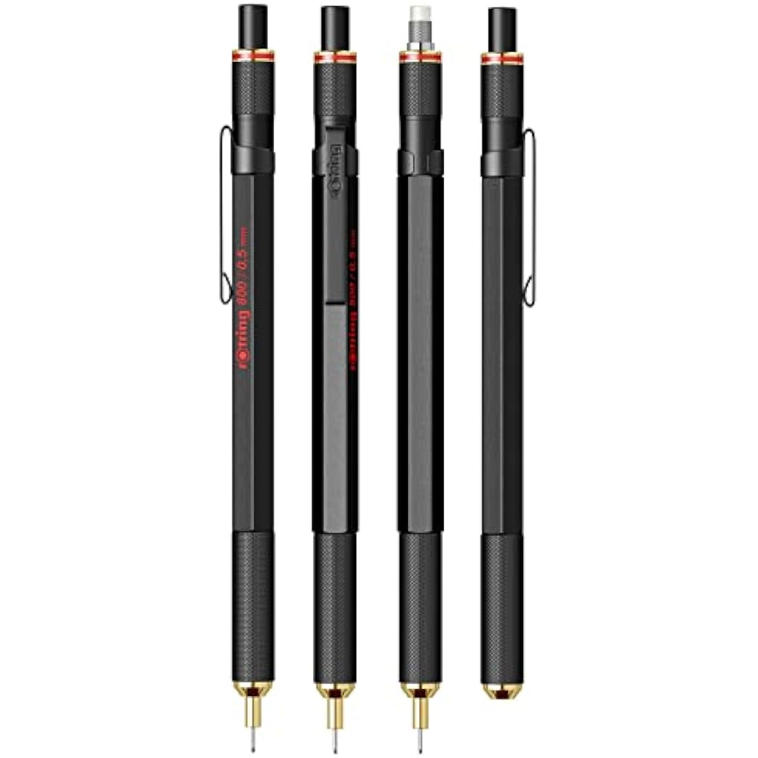 ROtring 800 Mechanical Pencil | 0.5 Mm | Black Metal Barrel