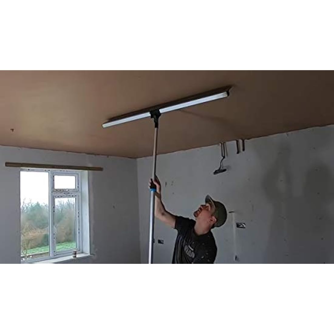 OX Speedskim Plaster Skimming Finishing Rule - SF 900mm I Stainless Steel Flex Blade & Extruded Aluminium Handle