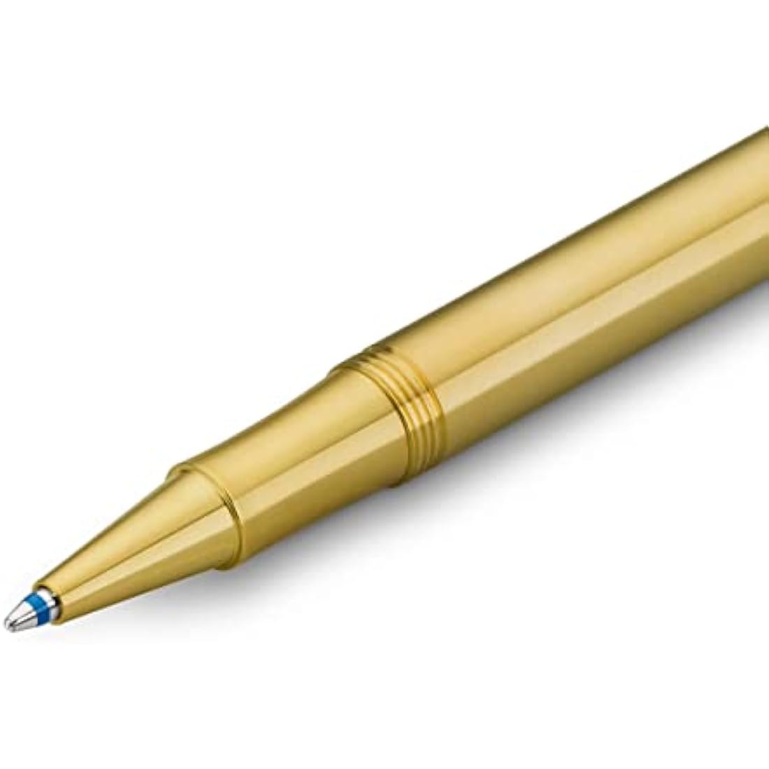 Kaweco LILIPUT Ball Pen Brass with Cap I Retractable Ballpoint Pen with Standard D1 Refills in a Tin Box I Metal Ball Pen 13 cm